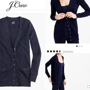 J Crew Perfect Fit Navy Cardigan